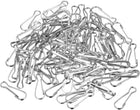 Lanyard Hooks, 250Pcs 25x8mm Metal Spring Snaps Clips Closures Clasps for Key Chain ID Card Replacement Parts