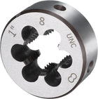 Round Threading Die 1-8 UNC Thread Right Hand Screw Cutting Fixed Dies, Alloy Tool Steel Tapping Repair Tool