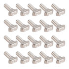 M8x25mm T-Slot Drop-in Stud Sliding Screw Bolt Carbon Steel 20pcs for 40 Series European Standard Aluminum Profile