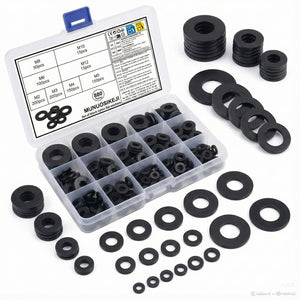 LinkMejor 880 Stk Nylon Flate Washer Sammlingskit