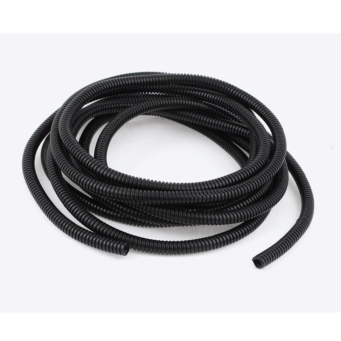 5 M 8 x 10 mm Plastic Flexible Corrugated Conduit Tube for Garden,Office Black