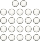 Plastic Disc Banting Buku, 22Pcs Discbound Expansion Disc 19mm Bulat untuk Aksesoris Notebook Planner DIY, Perak
