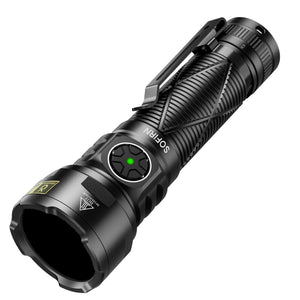 LinkMejor SR15 UV 365nm Blacklight Flashlight Rechargeable, Filtre ZWB2, IPX8