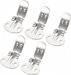 LinkMejor Blank Shoe Clips 24.5mm x 14mm Stainless Steel for DIY Crafts Silver Tone 10 Pcs