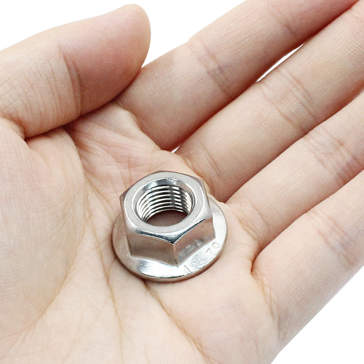 LinkMejor M12/1.25mm Flanță Filetată Hex Nuts, 5Pcs
