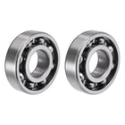6306 Deep Groove Ball Bearings 30mm Bore 72mm OD 19mm Thick CN Open Type Chrome Steel 2pcs