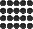 20 Pcs Piggy Bank Plug 30 Mm/1.18" ID 38 Mm/1.5" OD Plastic Round Stoppers Plugs Saving Box Plug Replacement Bank Hole Sealing Plug for Coin Bank Money Saving Box, Black