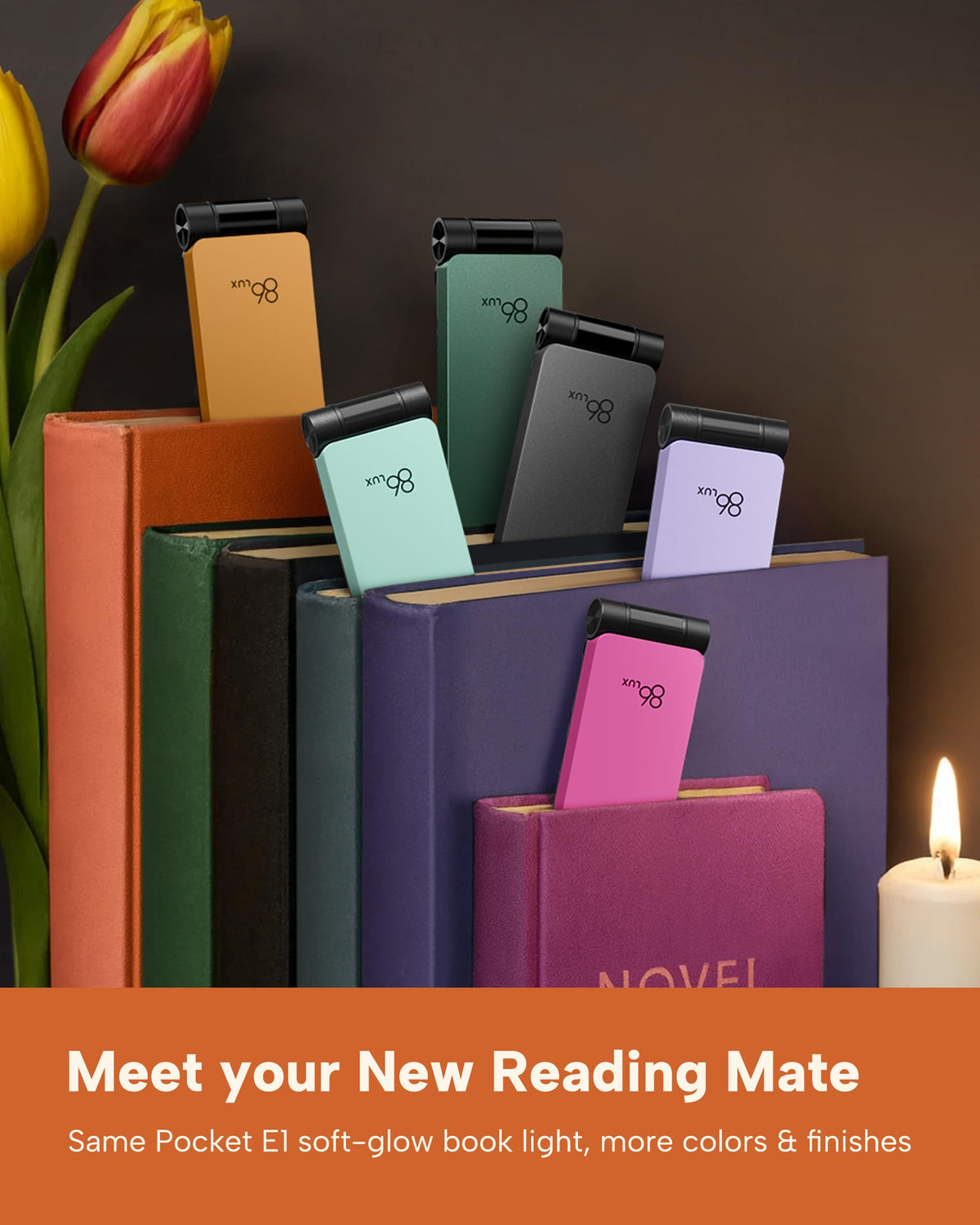 LinkMejor Book Light, Rechargeable Reading Lights for Books in Bed