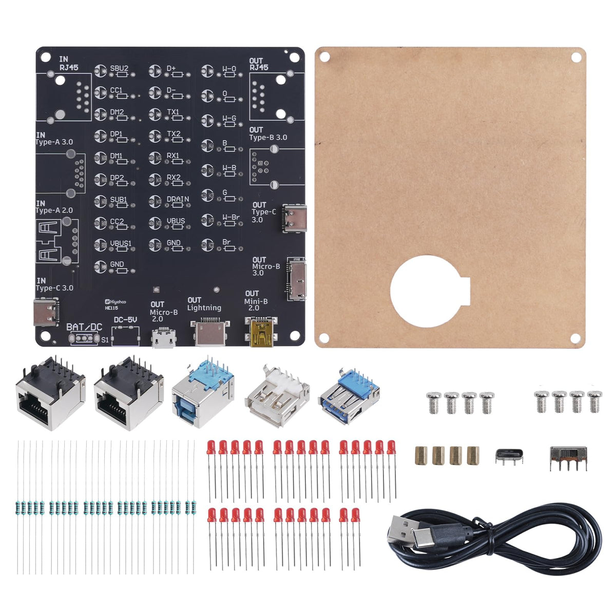 Kit Pemeriksa Kabel USB DIY, LinkMejor 9-in-1 USB Cable Checker