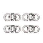 51102 Miniature Thrust Ball Bearing 15mm x 28mm x 9mm Chrome Steel with Washer 4pcs