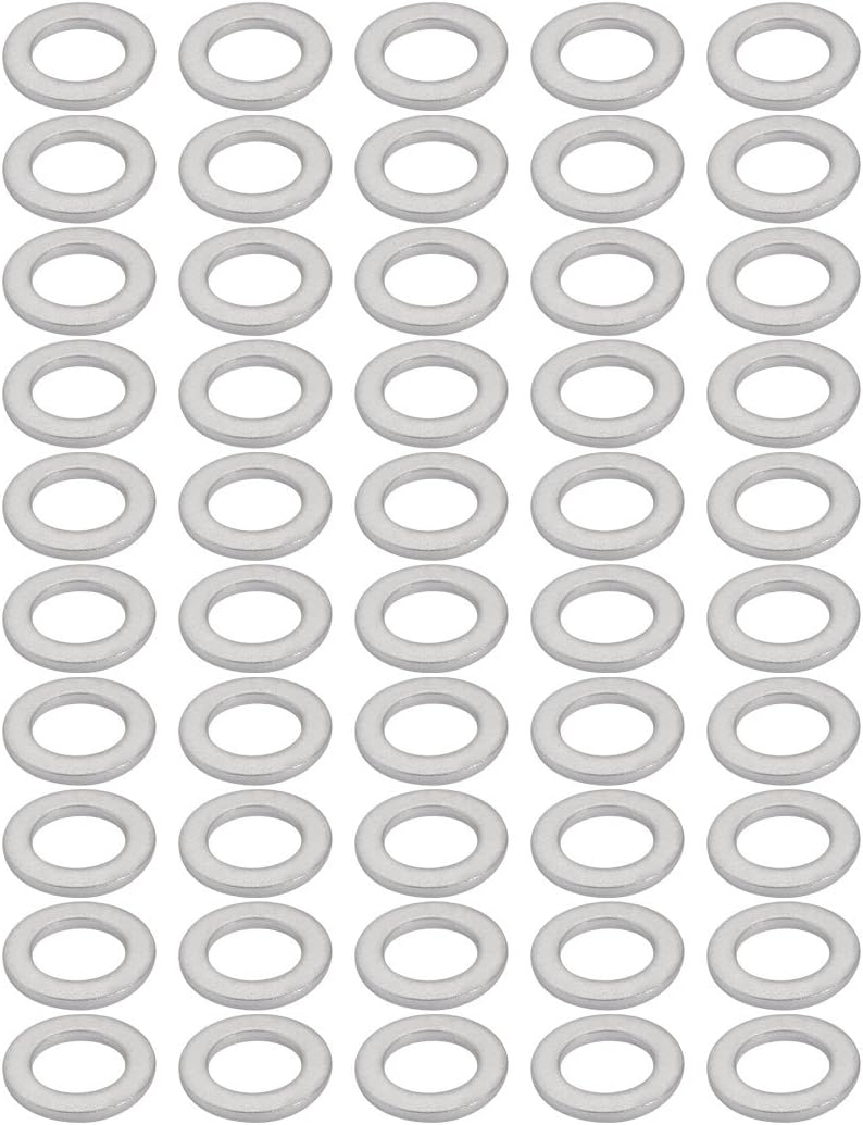 50Pcs 12mmx20mmx2mm Aluminum Motorcycle Hardware Drain Plug Washer
