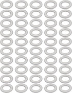 50Pcs 12mmx20mmx2mm Aluminum Motorcycle Hardware Drain Plug Washer