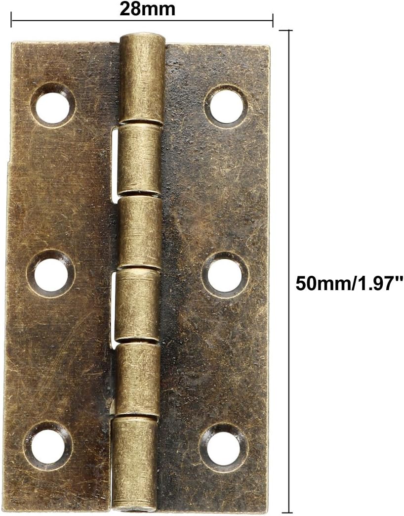 1.97" Antikes Kupfer Haken Retro Haken Ersatz mit Schrauben 8 Stk