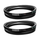 2Pcs 5V900 V-Belt, Classic Wrapped Rubber V-Belt 90" Outside Circumference x 0.62" Width x 0.53" Height for Industrial Machinery Equipment, Black