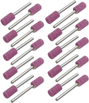 3mm 1/8-inch Shank 8mm Dia Cylinder Head Mandrel Mounted Grinding Point Pink 20pcs