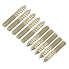 M5x35mm Hanger Bolts, 48pcs Double Ended Thread Dowel Screws for Wood Furniture Connecting
