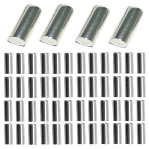 LinkMejor 60pcs 3mm x 6mm Dübelstifte, 3mm x 6mm Metall-Dübelstifte M3 3mm Regalstifte, Regale unterstützen, 3mm x 6mm Metallstab. 304 Edelstahl Holzbettkastenstifte