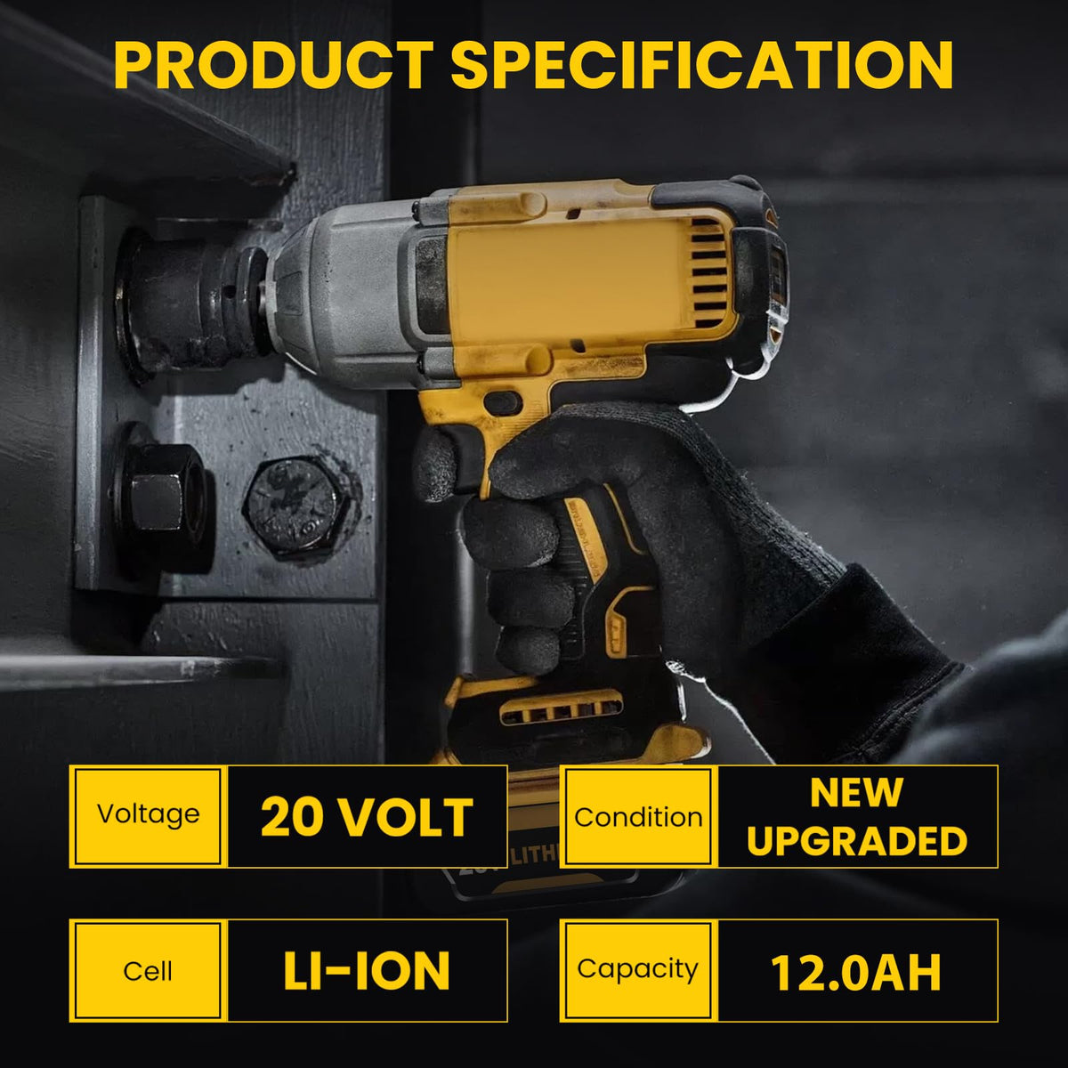 2Pack Upgrade 12000mAh Batteria di Ricambio per Dewalt 20V 12.0A Max Batteria