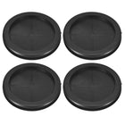 4Pcs Rubber Grommets 3-4/8" (90mm) Drill Hole, 3-1/4" (80mm) ID Double Sided Hole Plugs Ring Gasket for Firewall Cable Wire Protecting, Black