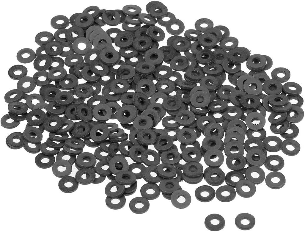 Nylon Flat Washers 7mm OD 3mm ID 1mm Thickness for Faucet Pipe Water Hose, Pack of 300