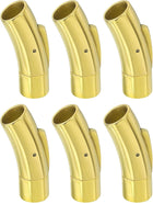 Leather Cord End Clasp, 6Pcs 7mm Hole Column Clasps Connectors, Stainless Steel Clasps Closures Leather Cord Buckle for Making DIY Supplies Crafts, Gold (30mm)
