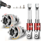 Novo 2 Conjuntos Chave de Fenda Universal Ajustável Ferramenta Conjunto - Multi-Função 10mm-19mm Chave de Fenda Universal de Manutenção para Ratchet de 3/8", Chave de Torque e Broca de Potência