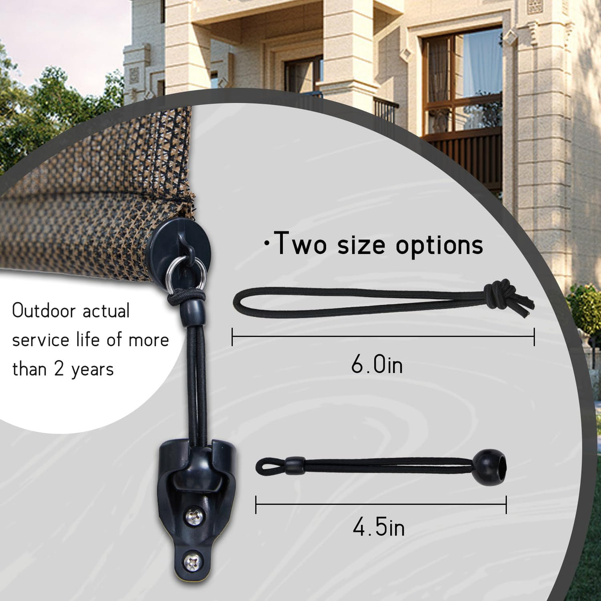 LinkMejor Bungee Kit + Son Kap, 2 Set, Siyah