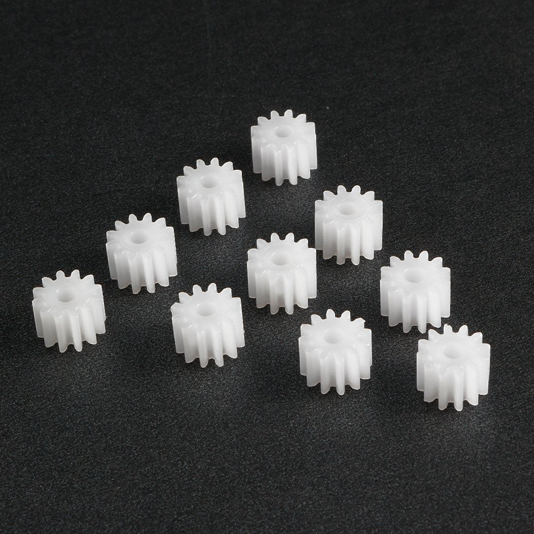 10szt Plasticzne Zęby 12 Zębów Model 122A Redukcyjne Zęby Plasticzne Wurmowe Zęby do Samochodu RC Robot Motor