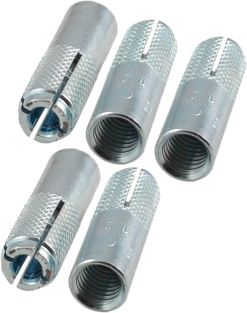5 Pcs M10 Thread Metal Sleeve Anchors Tool Expanding Expansion Bolt