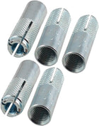 5 Pcs M10 Thread Metal Sleeve Anchors Tool Expanding Expansion Bolt