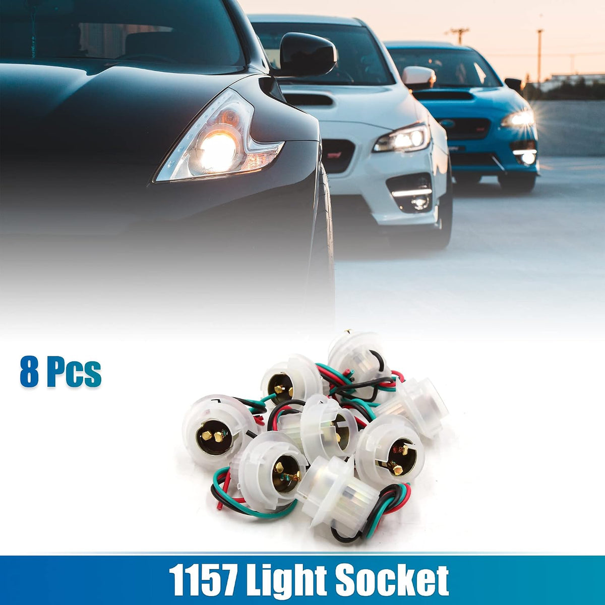 8pcs 1157 Cablu de Conectare LED Lumină Bulb Adaptator de Conectare Universal înlocuitor
