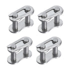 4Pcs #41/ DIN/ISO 085 Chain Master Connector Link Roller, 1/2" Pitch Stainless Steel, Standard Connecting Split Links