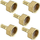 Brass Barb Hose Fitting Connector Adapter 8mm Barbed x 1/2 PT Female Pipe 5pcs