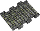 6 Pcs Dual Rows 8 Positions 600V 15A Cable Barrier Block Terminal Strip TB-1508L