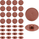 400Pcs Screw Cap Covers, 17 x 4mm Plastic Screw Decoration Cover for Phillips Cam Fitting Nut Self-Tapping Screw, Decoration Tapping Fasteners, Dark Brown