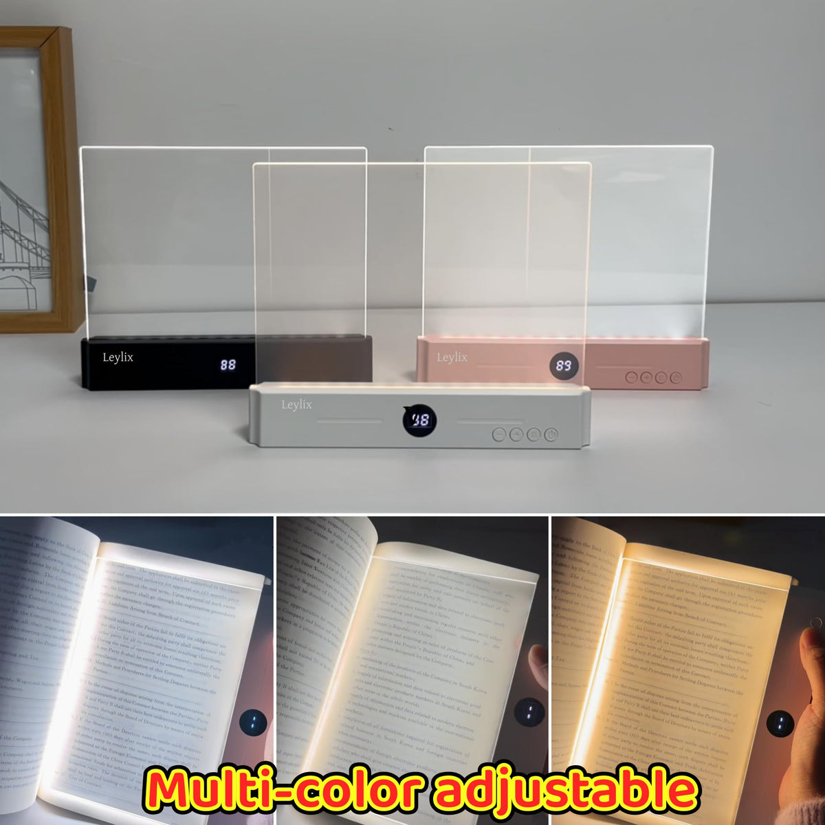 LinkMejor LED proste światło do czytania w nocy w łóżku, czarne