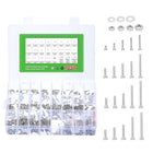 Hex Socket Bolts Kits (M1.4 M1.6 M2 M2.5), 304 Stainless Steel Hex Socket Drive Screw, Silver Tone
