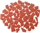 LinkMejor 500g/1.1LB Irregular Ceramics Mosaic Tiles, 1.3-2 cm Bulk Stained Ceramic Mosaic Pieces Stones Mosaic Kits for DIY Art Craft Projects Home Decor, Red