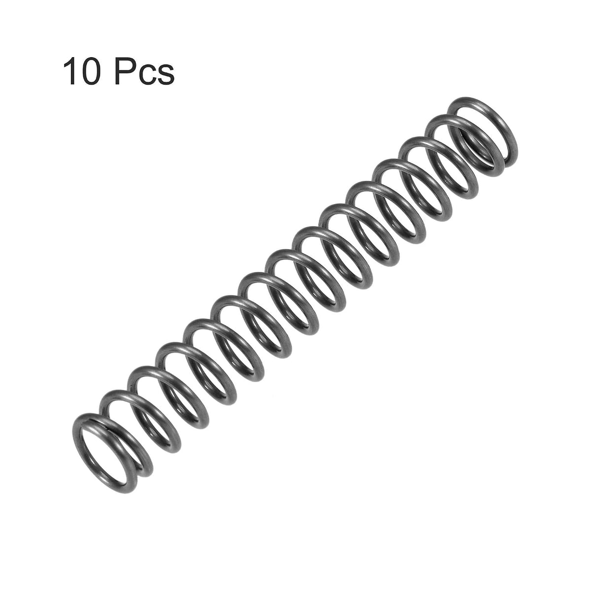 Molla Compressa, 8mm OD, 1mm Spessore Filo, 26mm Lunghezza Compressa, 40mm Lunghezza Libera, Capacità di Carico 35.3N - 65Mn, 10pz