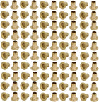 LinkMejor 100pcs M3 x 4mm Brass Plated Metal Hollow Eyelets Rivets Gold Tone