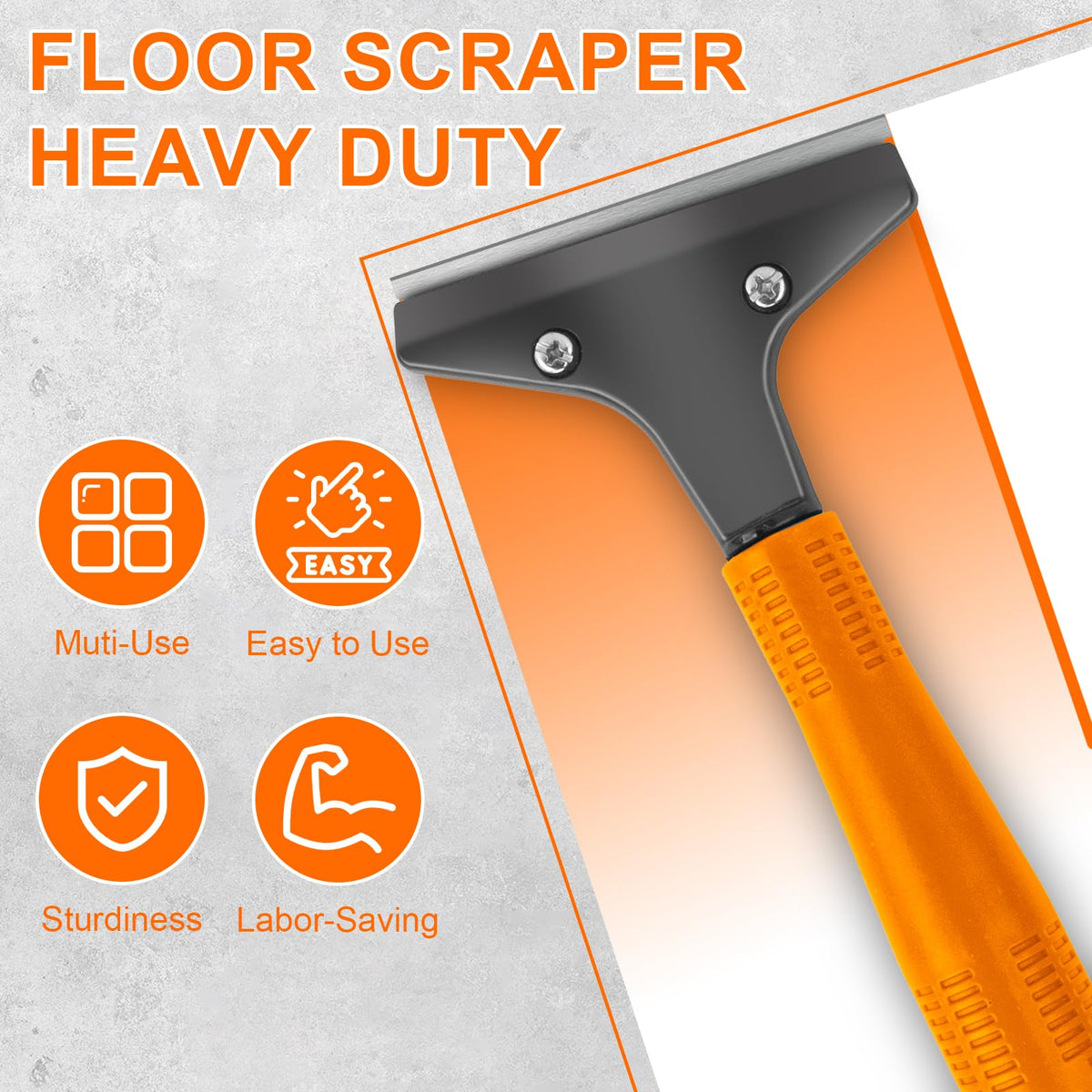 LinkMejor Lâmina de Raspadinha para Piso, Ferramenta de Escova de 4" Larga, 45.7"