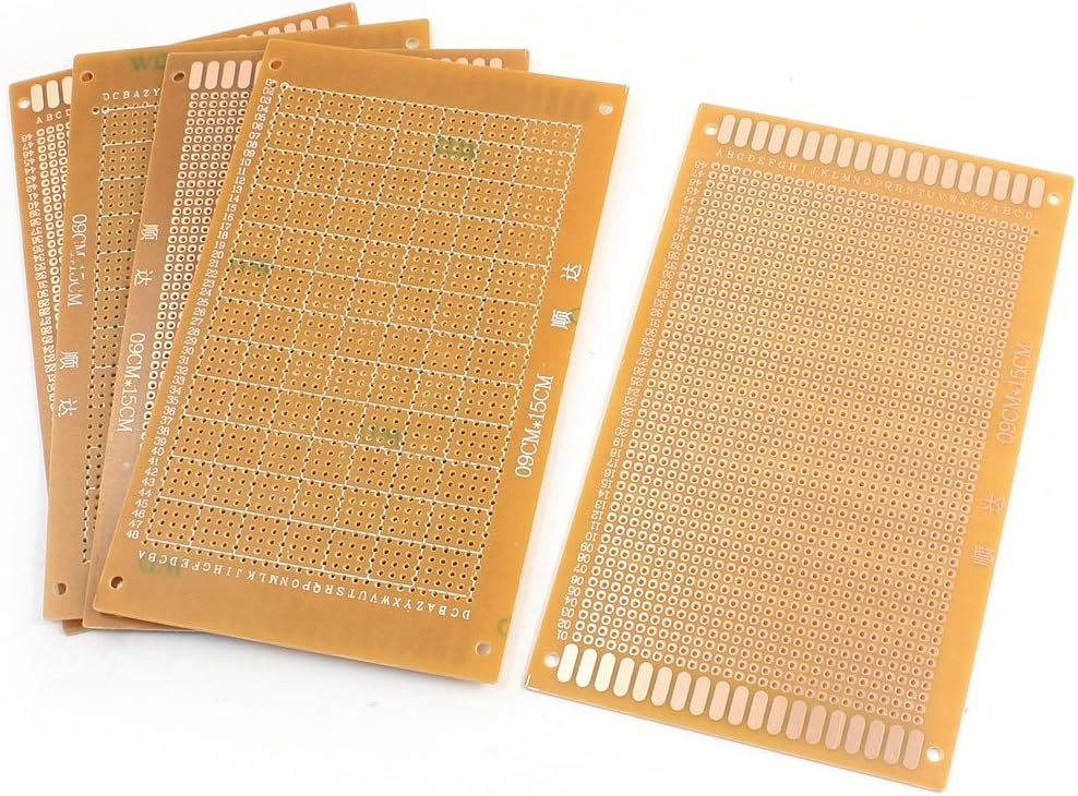 5Pcs Single Side Prototype Matrix Printed Circuit Board 15cm X 9cm