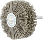 6mm Shank 82mm Dia Head 240 Grit Abrasive Nylon Wheel Brush Grinding Tool