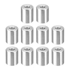 10Pcs Aluminum Spacer 3/4" OD x 5/16" ID x 15/16" Length Screw Standoff Bushing Plain Finish Unthreaded Round Metal Spacer for Screws Bolts and Rods, Silver