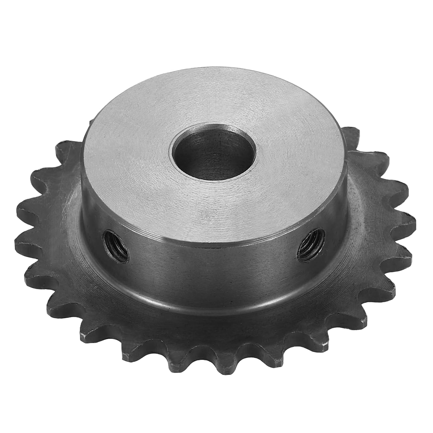 #25 Chain Roller Sprocket 10mm Bore 31.5mm OD, 14 Tooth C45 Carbon Steel ANSI Chain NO.25 Roller Sprocket Round Hole Without Surface Finished for ISO 04C Chain