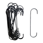 LinkMejor 25 pièces, crochets en fil de 6" de 0,12", crochets suspendus avec revêtement en poudre