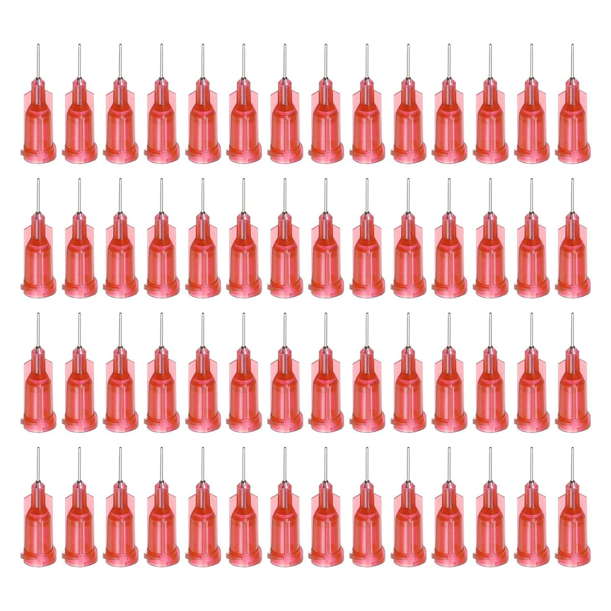 工業用ブランチトップ針 21G 1/4インチ長さ、ルーラロックネジ接続器付き。液体接着剤ガン用の分配針。100個入り（紫色）
