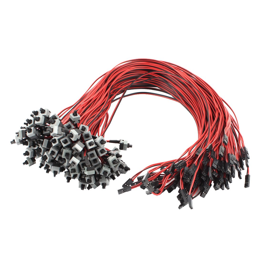 a14112500ux0370 Motherboard Power Momentary Push Button Switch Cable Lead 45cm 100 Pcs (Pack of 100)