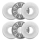 2 Sets NTA0411+2TRA Thrust Needle Roller Bearings with Washers, 1/4 x 11/16 x 5/64 inch Heat Resistant Chrome Steel Needles Roller Bearing