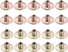 10pcs M8x37x2.5mm, 10pcs M10x37x2.5mm, Brad Hole Tee Nut Carbon Steel T-Nuts Furniture Hardware Set
